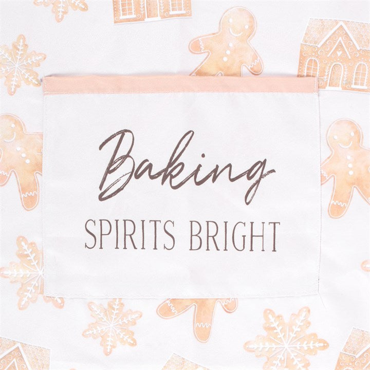 Baking Spirits Bright Gingerbread Bakery Apron