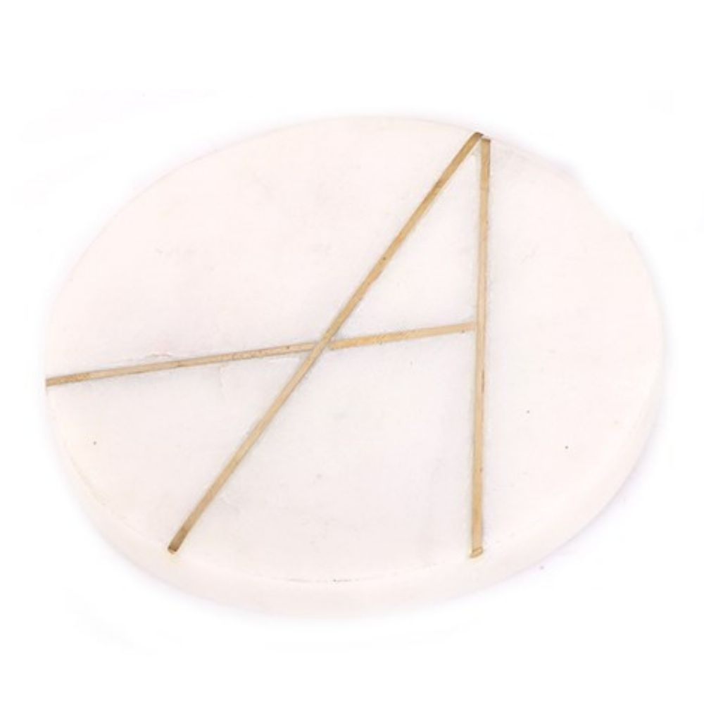 White Marble Coasters Set of 4