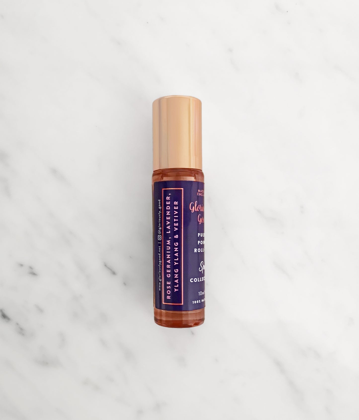 Rose Geranium, Lavender, Ylang Ylang & Vetiver Pulse Point Roll-on Oil