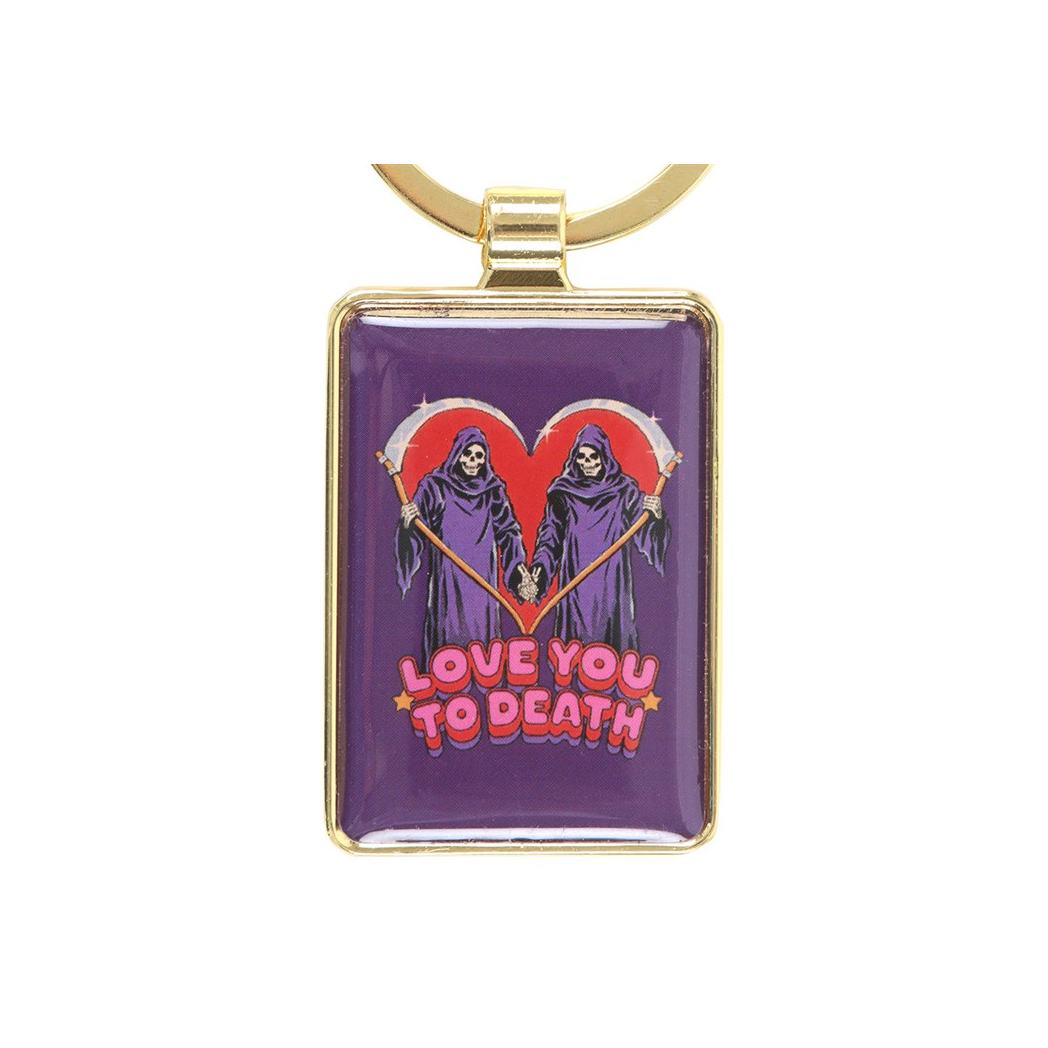 Love You To Death Keyring by Steven Rhodes