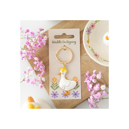 Waddle On Duck Keyring