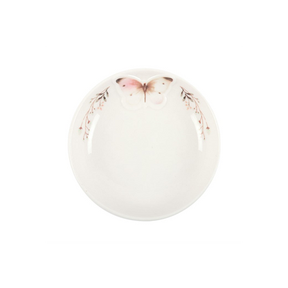 White Butterfly Trinket Dish