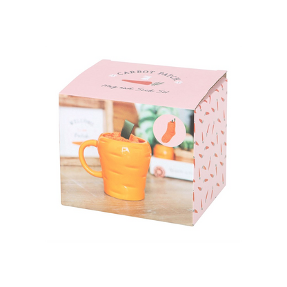 Carrot Shaped Mug and Socks Set