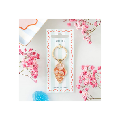 High Tide Shell Keyring