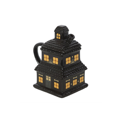 Black Haunted House Mug