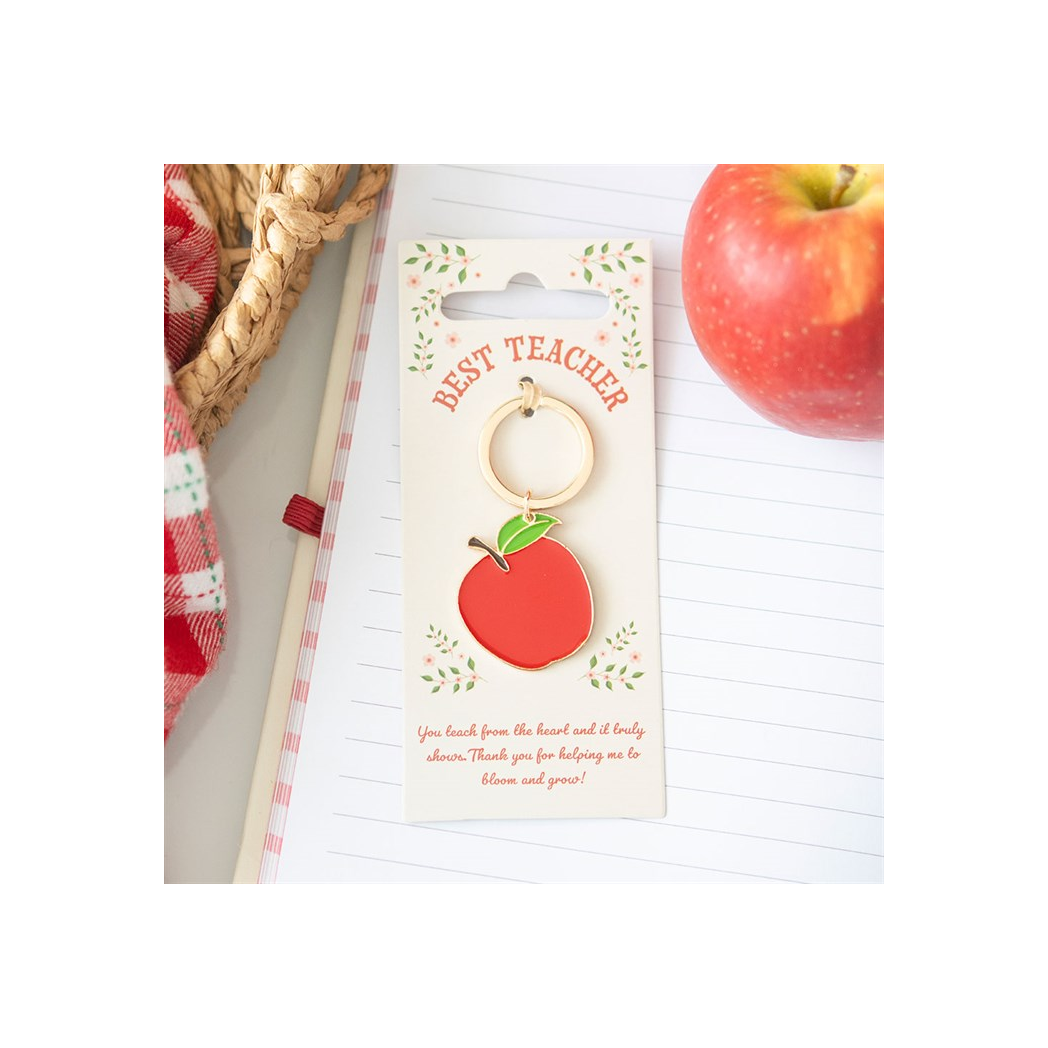 Best Teacher apple keyring