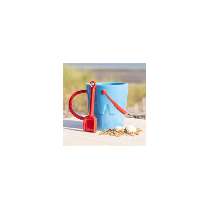 Bucket Shaped Ceramic Mug with Spade Spoon