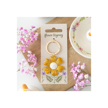 Yellow Daisy Keyring
