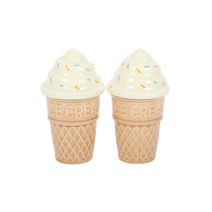 Ice Cream Cone Salt and Pepper Shakers