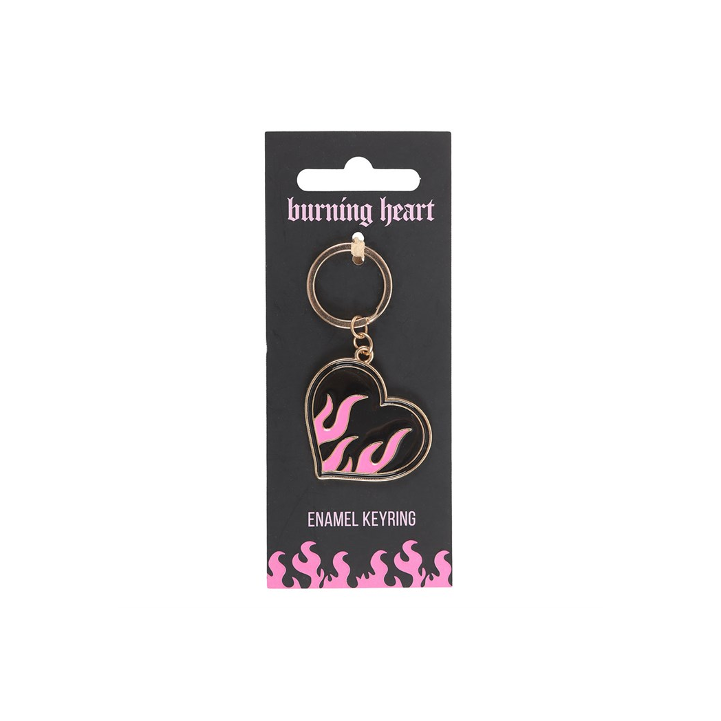 Burning Heart Keyring