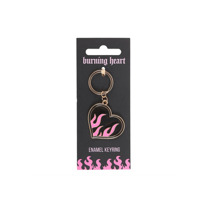 Burning Heart Keyring