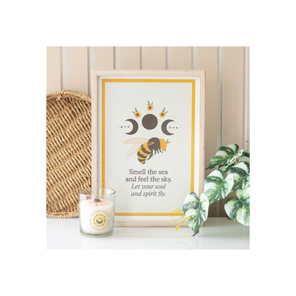 Bee Radiant Bee Framed Wall Art Print