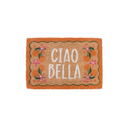 Orange Ciao Bella Doormat