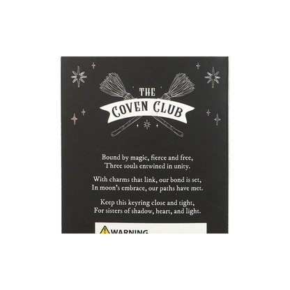 Set of 3 Coven Sisters Witch Hat Keyrings