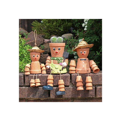 Terracotta Pot Man Planter