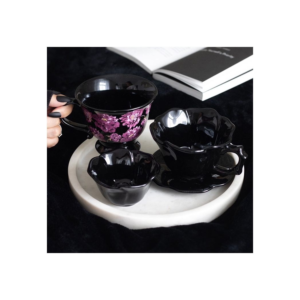 Black rose trinket dish 6