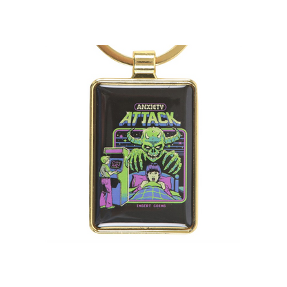 Anxiety Attack Keyring by Steven Rhodes