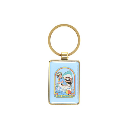 Stay Positive Keyring by Steven Rhodes