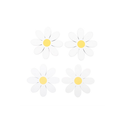 Set of 4 Daisy Shaped Coasters