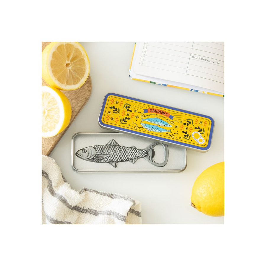 Sardine Bottle Opener in Storage Tin