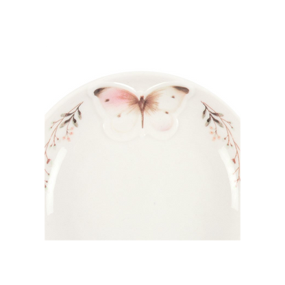 White Butterfly Trinket Dish