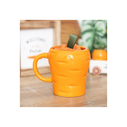 Carrot Shaped Mug and Socks Set
