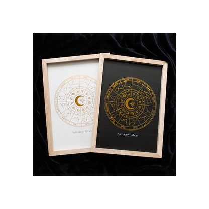 Off White Astrology Wheel Framed Wall Art Print
