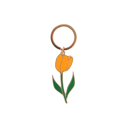 Yellow Tulip Keyring