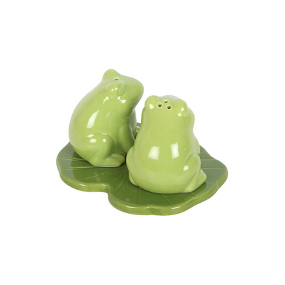 Luna Frog Salt and Pepper Shakers