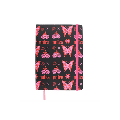 Flaming Butterfly A5 Notebook