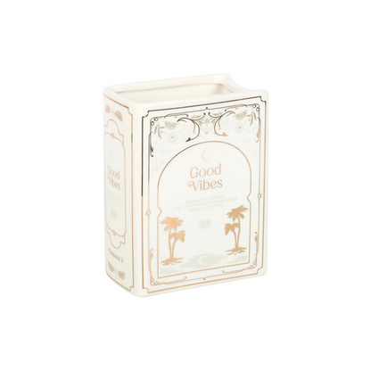 White Book Shaped Vase