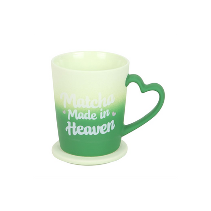 Matcha Made in Heaven Mug with Coaster Lid