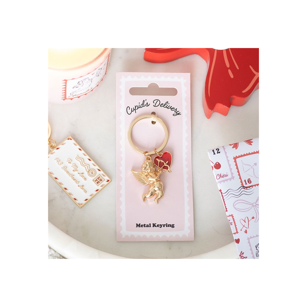 Cupid's Delivery Cherub Keyring
