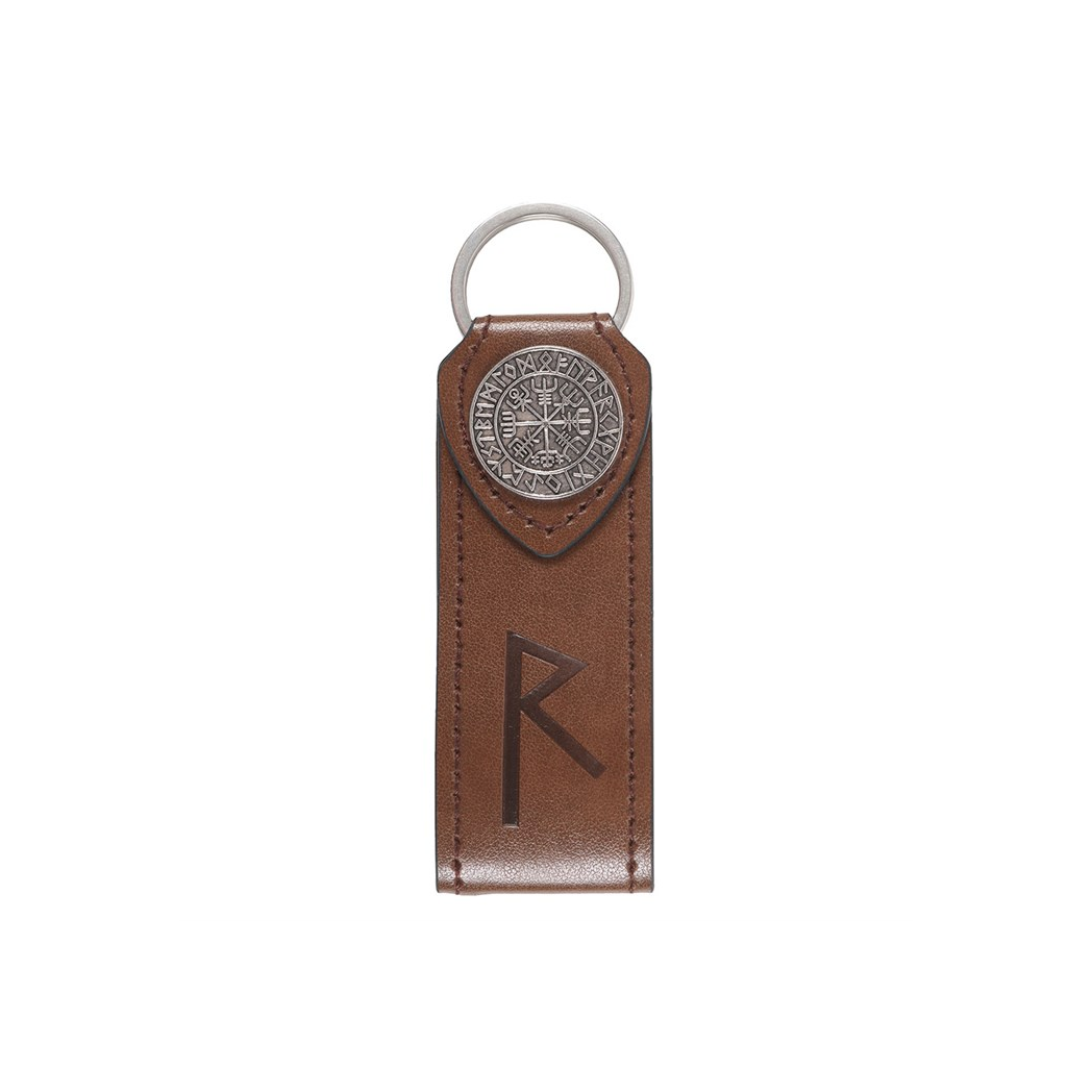 Journey Viking Rune Faux Leather Keyring