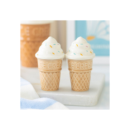 Ice Cream Cone Salt and Pepper Shakers
