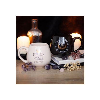 Crystals and Coffee Rounded Mug