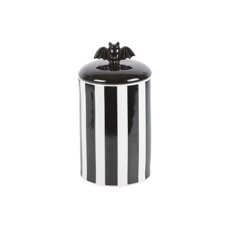 Striped Bat Storage Jar