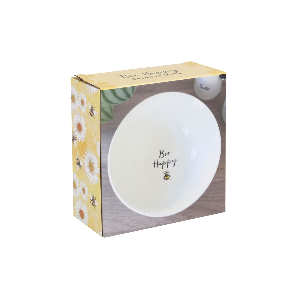 Bee Happy Ceramic Bowl