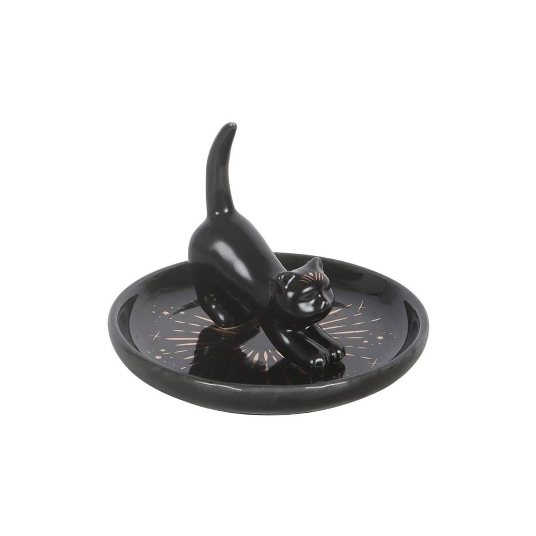 Black cat trinket dish 2
