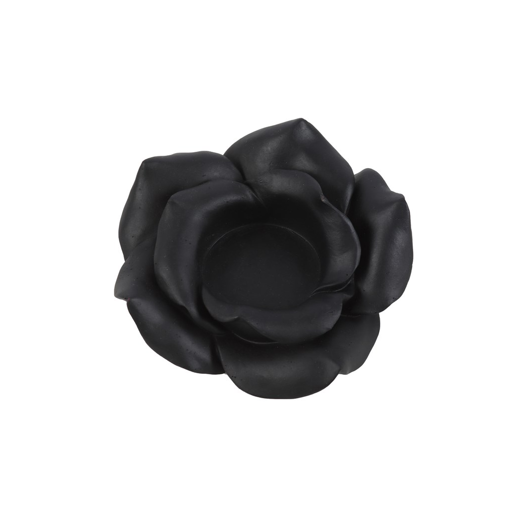 Black rose tealight holder 4