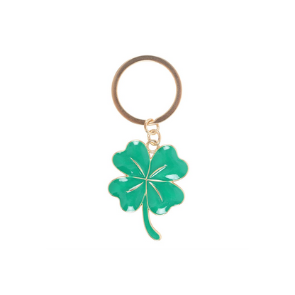 Lucky Four-Leaf Clover Keyring