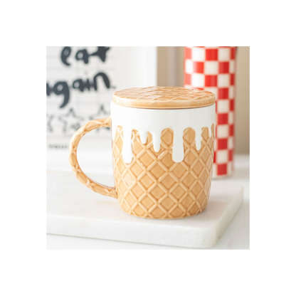 Waffle Mug and Coaster Set
