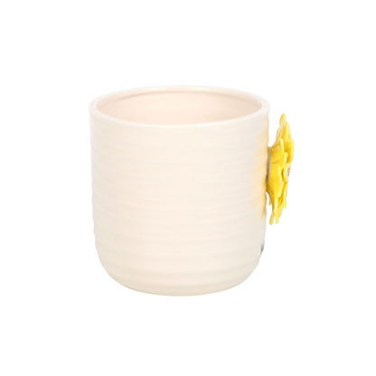 Hello Sunshine Plant Pot with 3D Sunflower