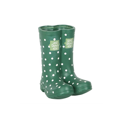 Dark Green Welly Boot Planter