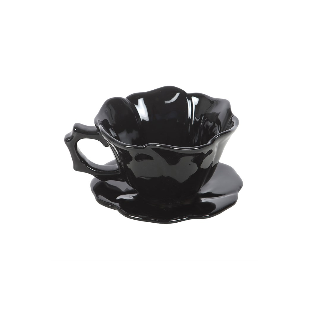 Black rose teacup 2