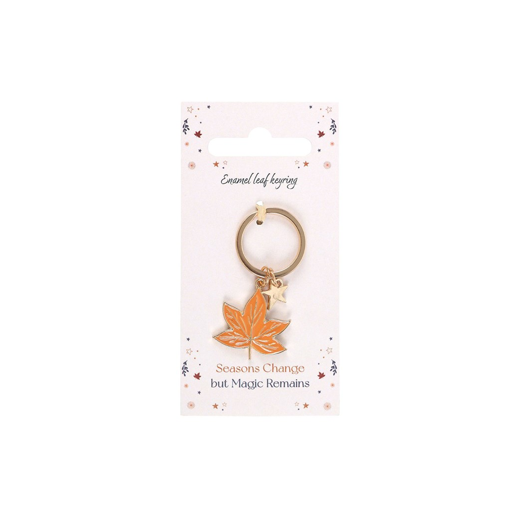 Autumn leaf keyring 2