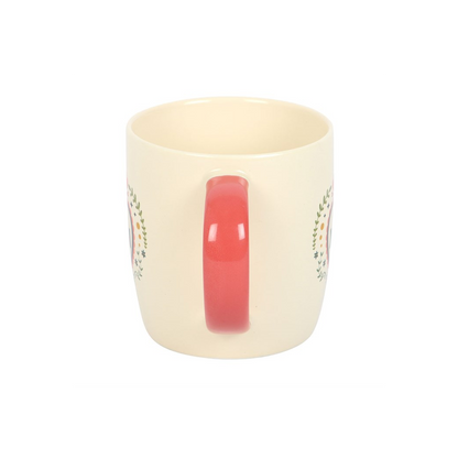 Mum Folk Heart Mug