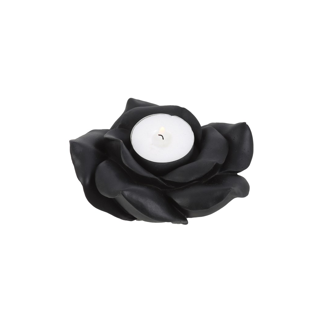 Black rose tealight holder 3