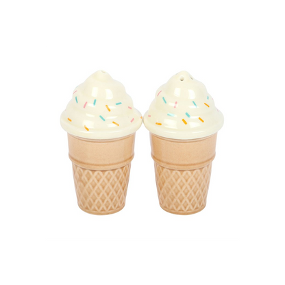 Ice Cream Cone Salt and Pepper Shakers