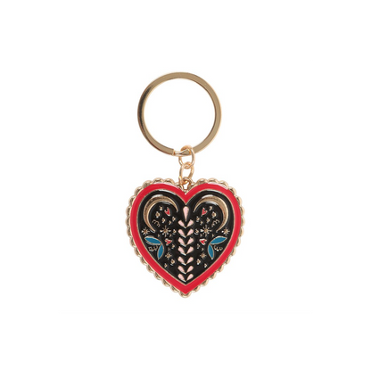 Folk Heart Keyring